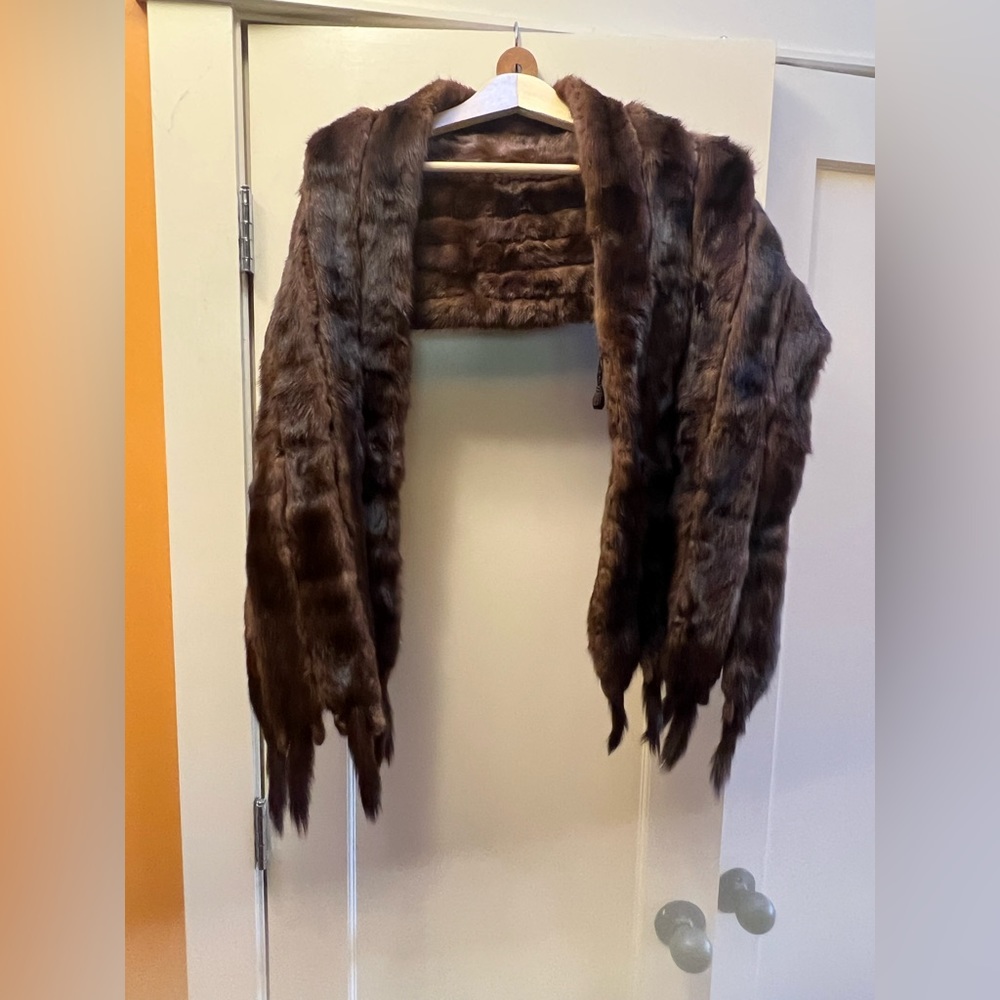 Vintage mink stole/shall